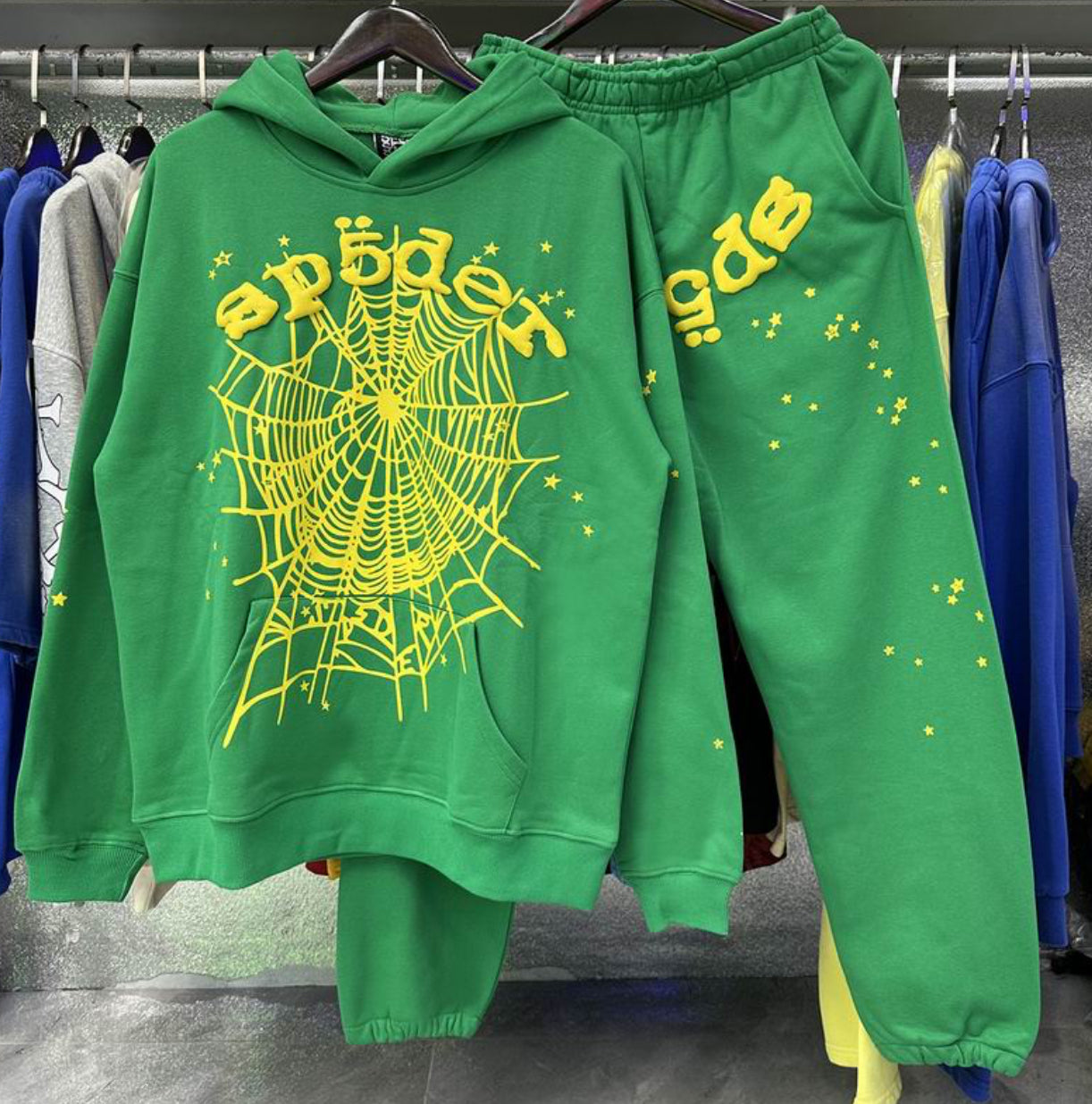 Authentic Sp5der Web Tracksuit