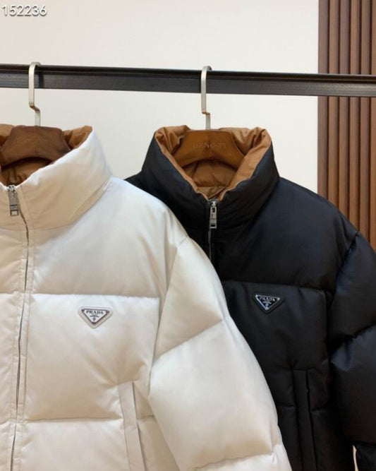 Authentic Prada Cropped Re-Nylon down jacket