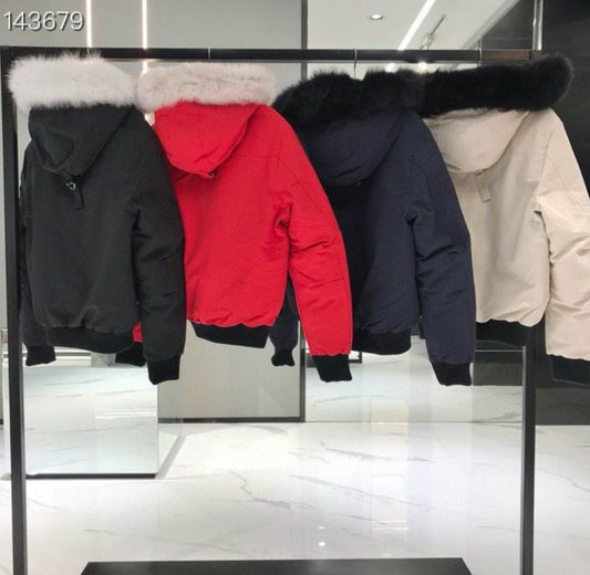 Authentic Moose Knuckles - ORIGINAL BALLISTIC SHEARLING TRIM BOMBER JACKET