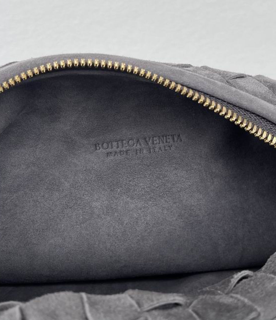 Authentic Bottege Veneta SMALL Jodie (Intrecciato SUEDE leather)