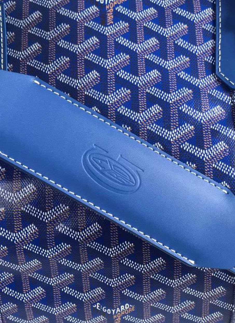 Authentic Maison Goyard Boston 50 bag (Blue)