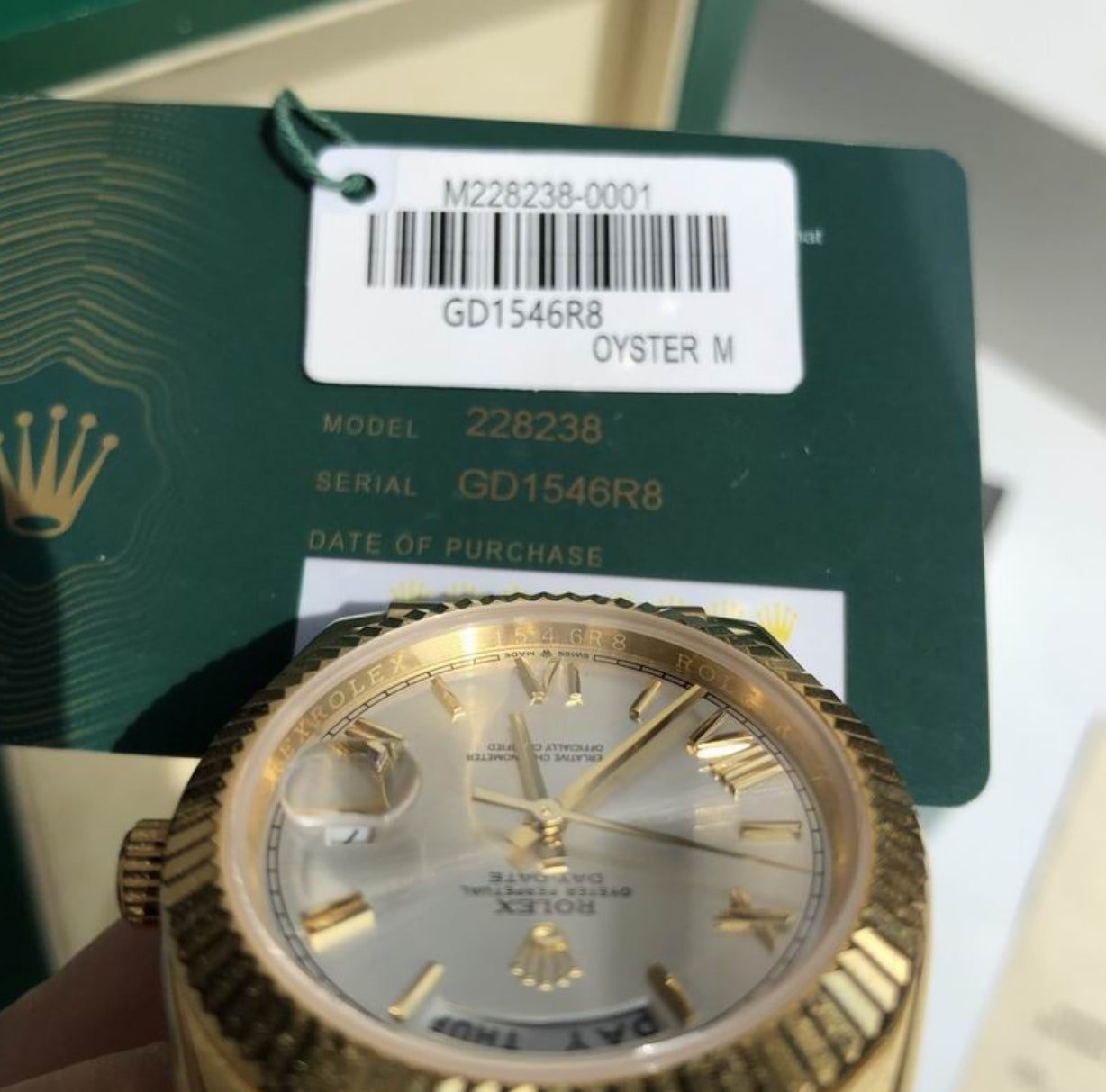 Authentic Rolex Oyster Perpetual Day-DATE