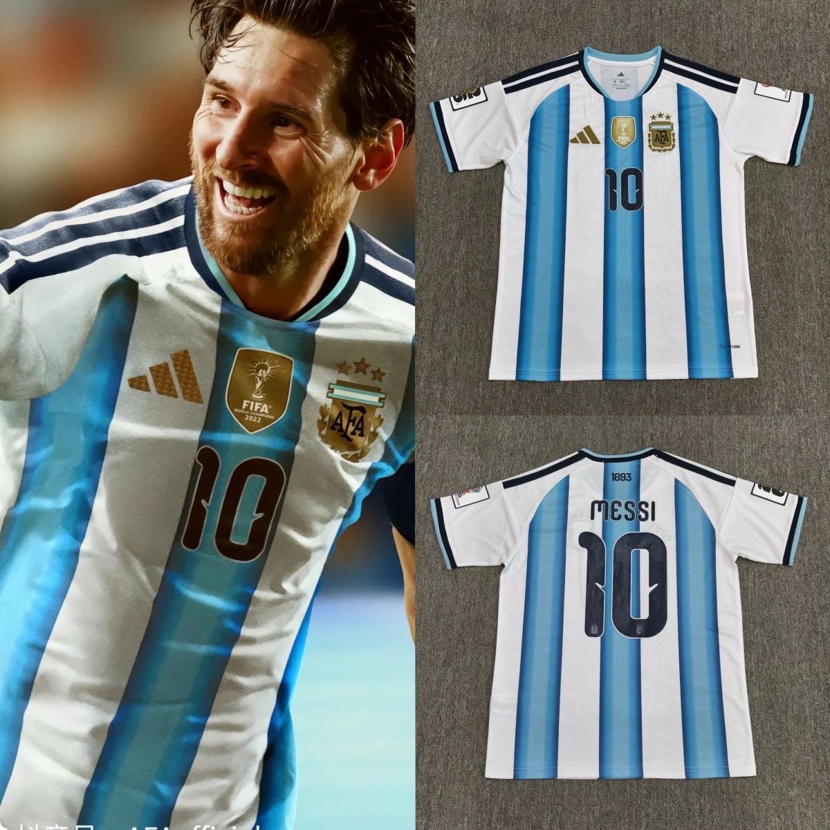 Lionel Messi Argentina Home Jersey