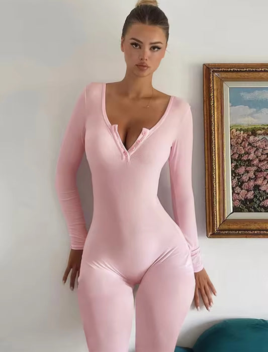 Long-sleeve Jumpsuit