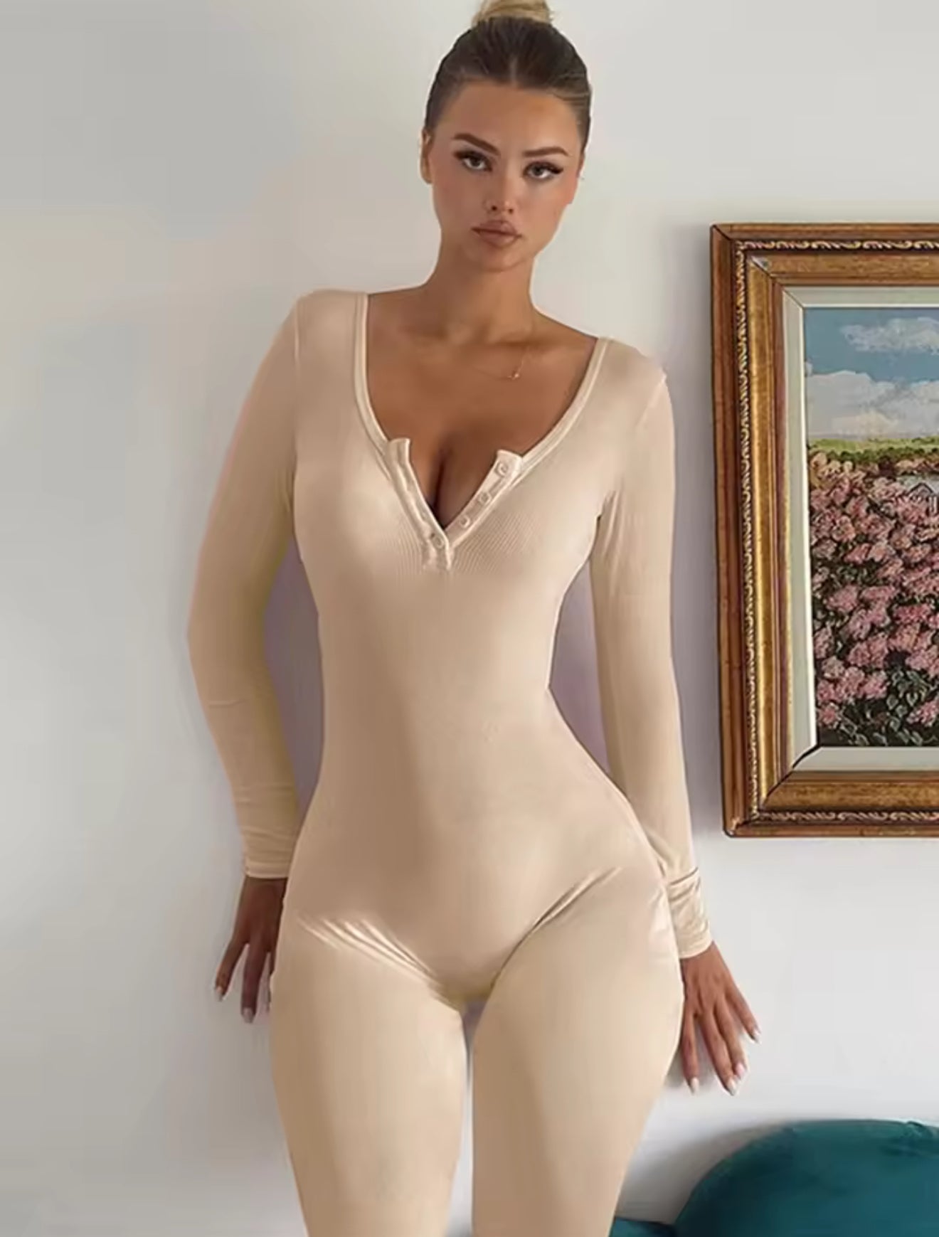 Long-sleeve Jumpsuit