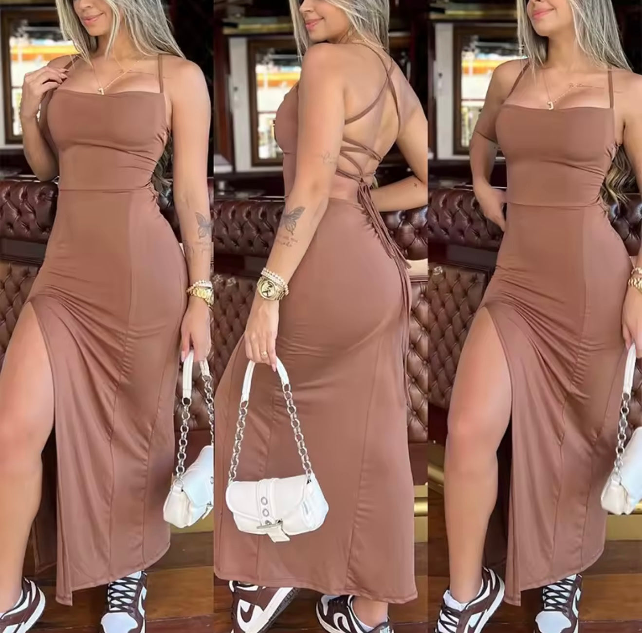 Spaghetti-Strap Dress
