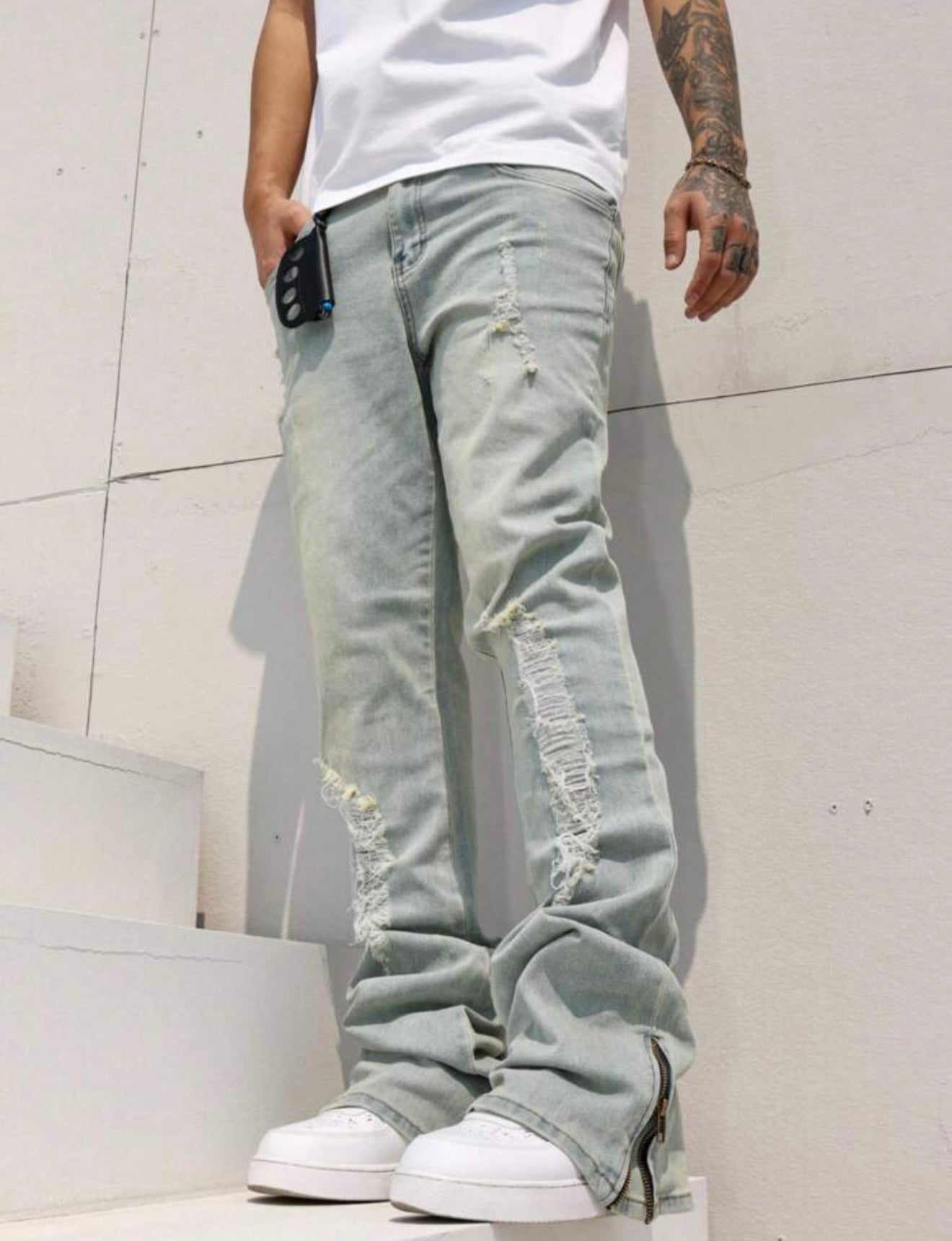Royal Cargo Flare Pants