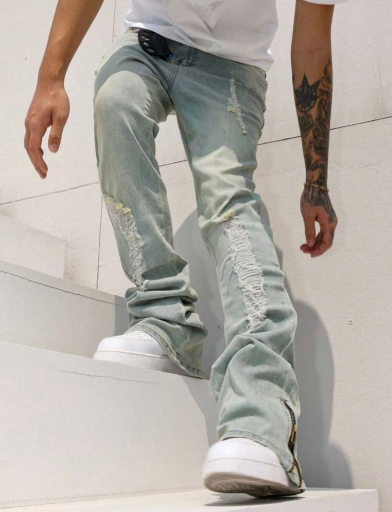 Royal Cargo Flare Pants