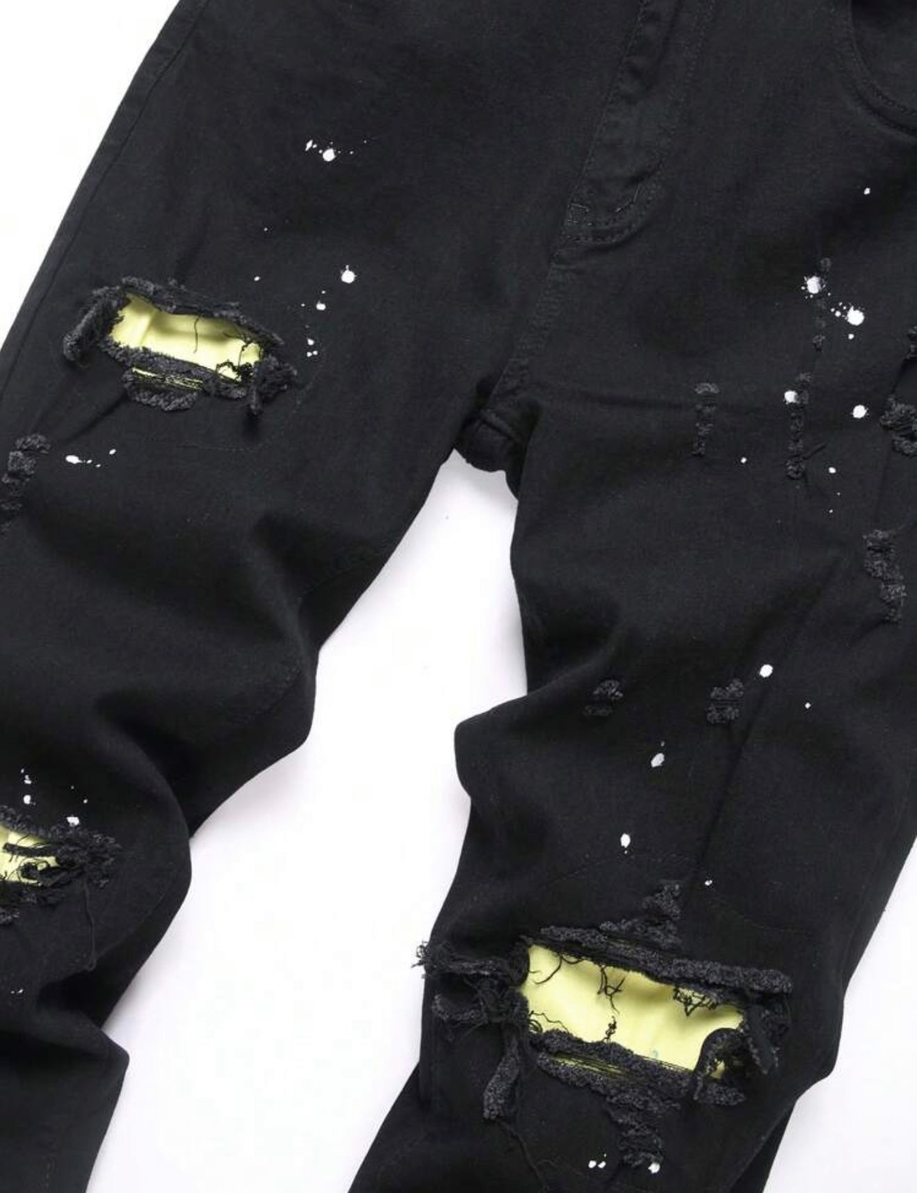 Patched Ripped Jeans