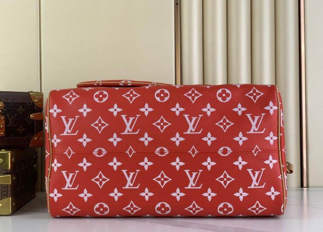 Authentic Louis Vuitton Speedy P9 Bandoulière 40 (Red)