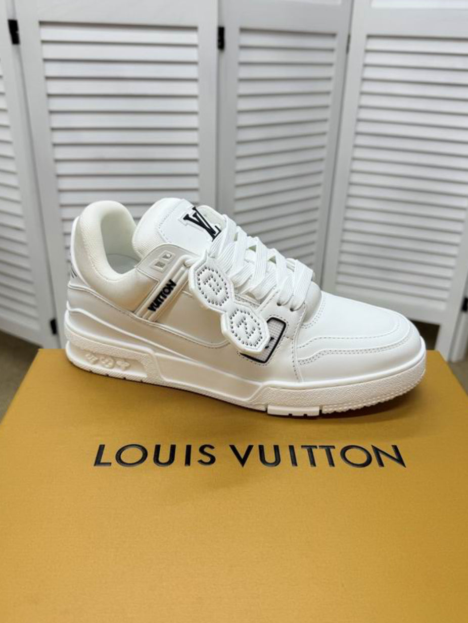 Authentic Louis Vuitton LV Trainer Sneaker (White)