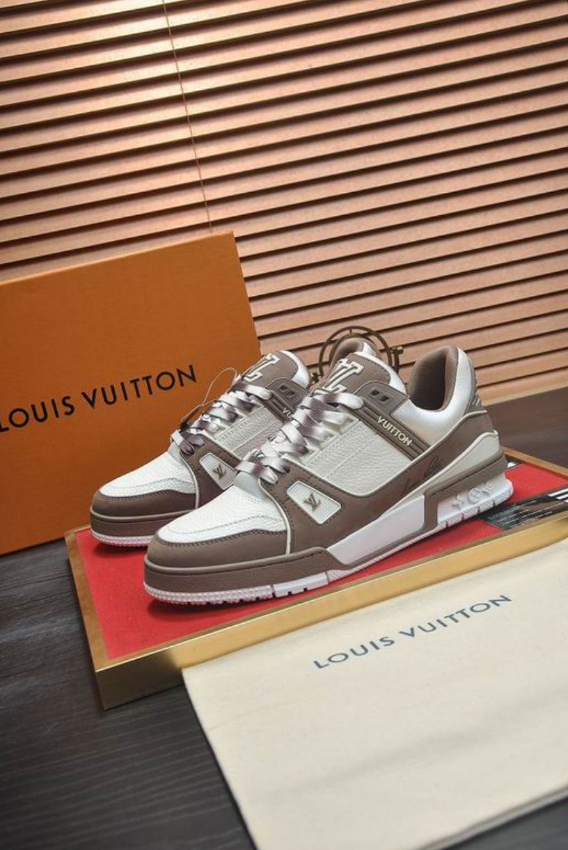 Authentic Louis Vuitton LV Trainer Sneaker (Brown)