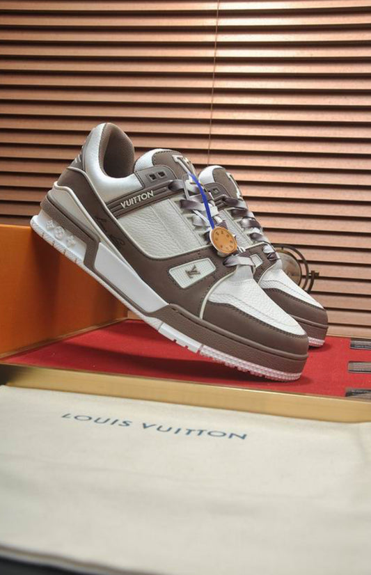 Authentic Louis Vuitton LV Trainer Sneaker (Brown)