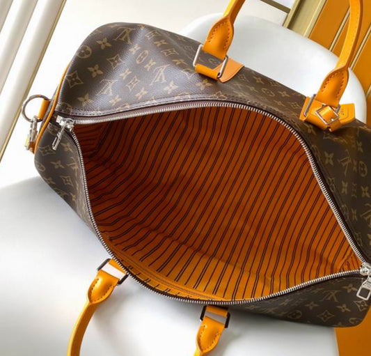 Authentic Louis Vuitton Keepall Bandoulière 50 (Safran Yellow)