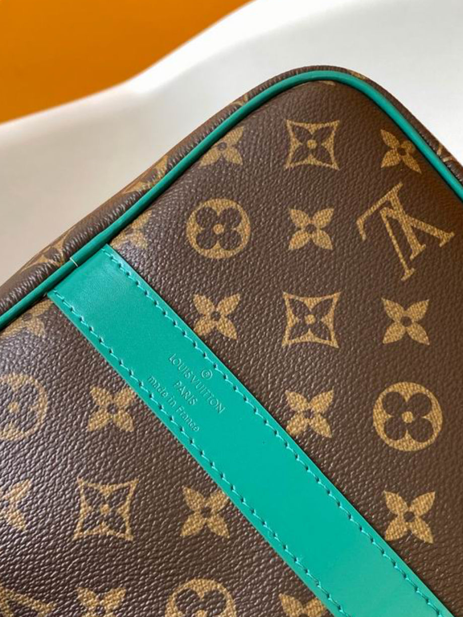 Authentic Louis Vuitton Keepall Bandoulière 50 (Borneo Green)