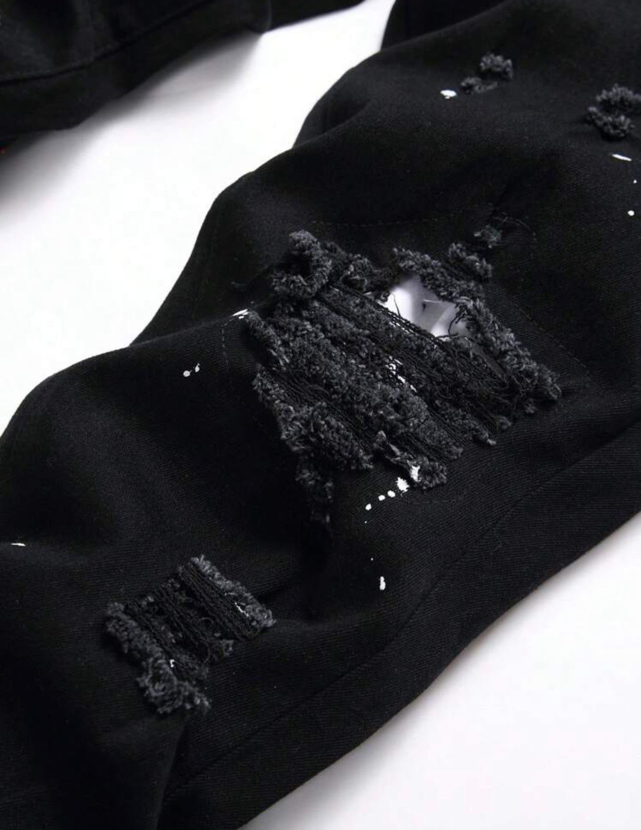 Patched Ripped Jeans