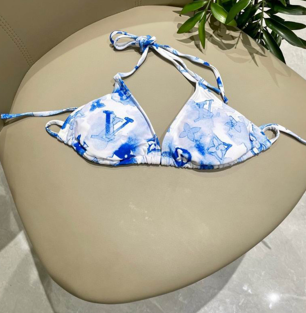 Authentic Louis Vuitton Graphic Monogram Bikini Set