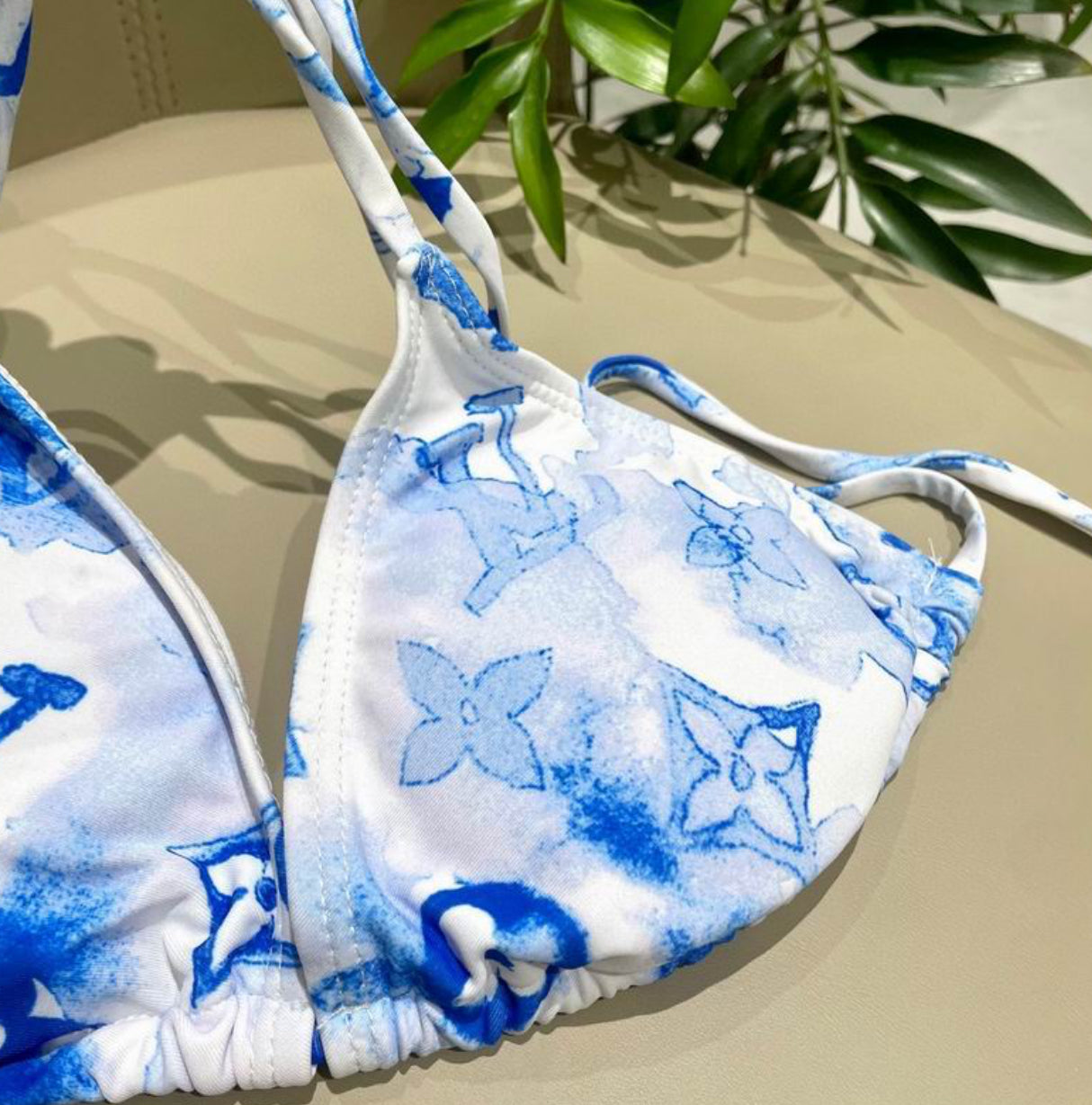 Authentic Louis Vuitton Graphic Monogram Bikini Set