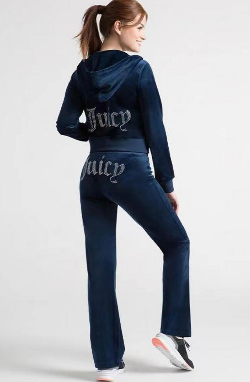 Authentic Juicy Couture OG Big Bling Velour Track suits