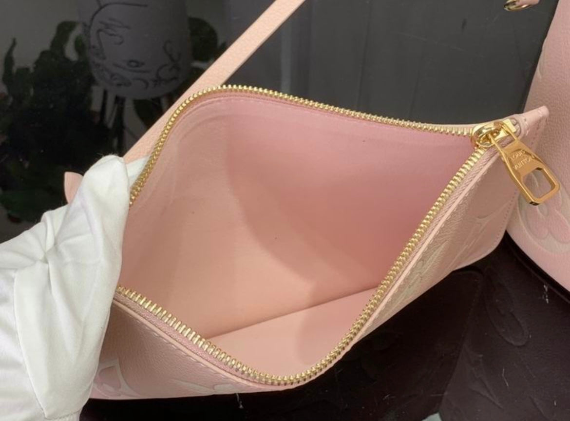 Authentic Louis Vuitton NEVERFUL MM TOTE (Pink)