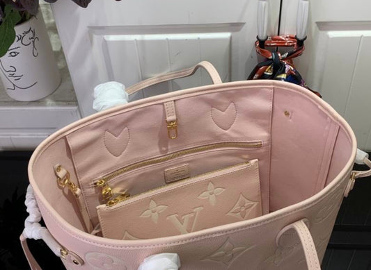 Authentic Louis Vuitton NEVERFUL MM TOTE (Pink)