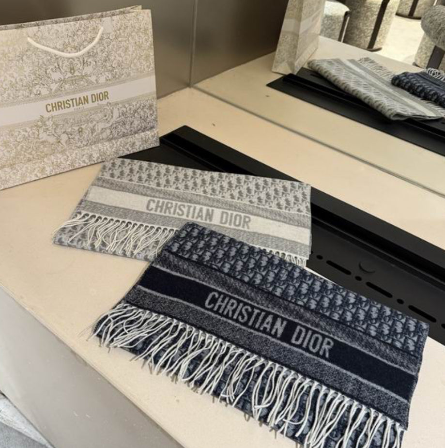 Authentic Christian Dior Oblique Scarf