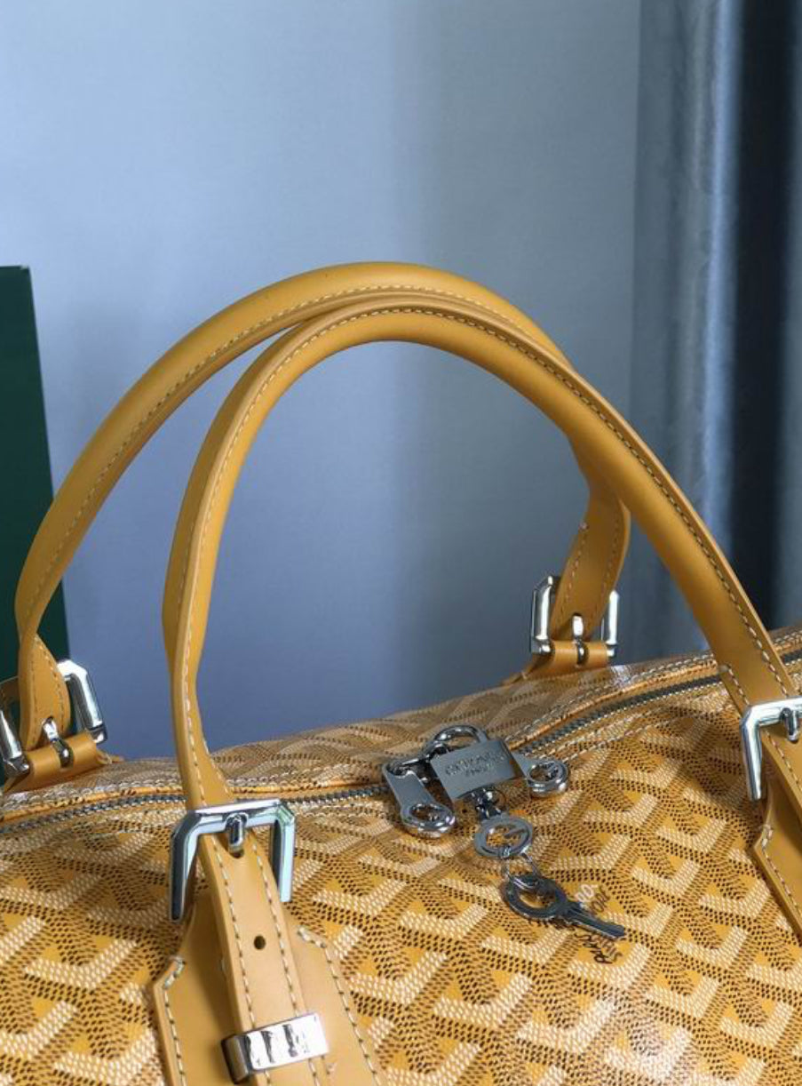 Authentic Goyard Boston 50 bag (Yellow)