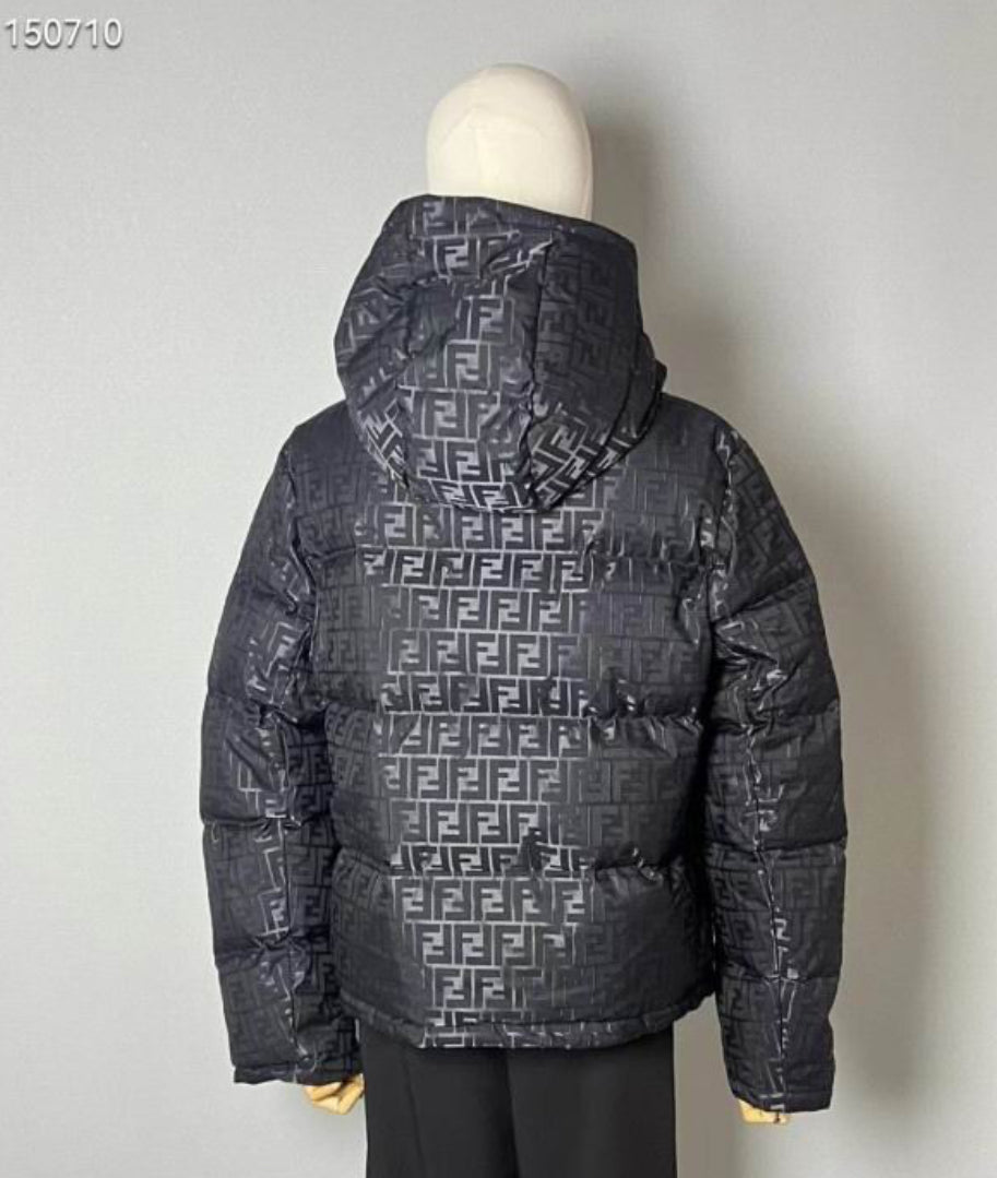 Authentic Fendi FF Nylon Down Jacket