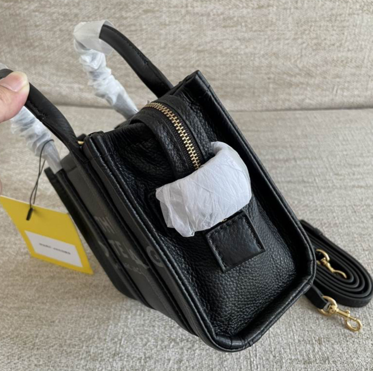 Authentic Marc Jacobs Leather Crossbody Tote Bag