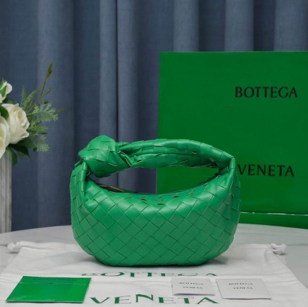 Authentic Bottega Veneta mini Jodie (Intrecciato leather)