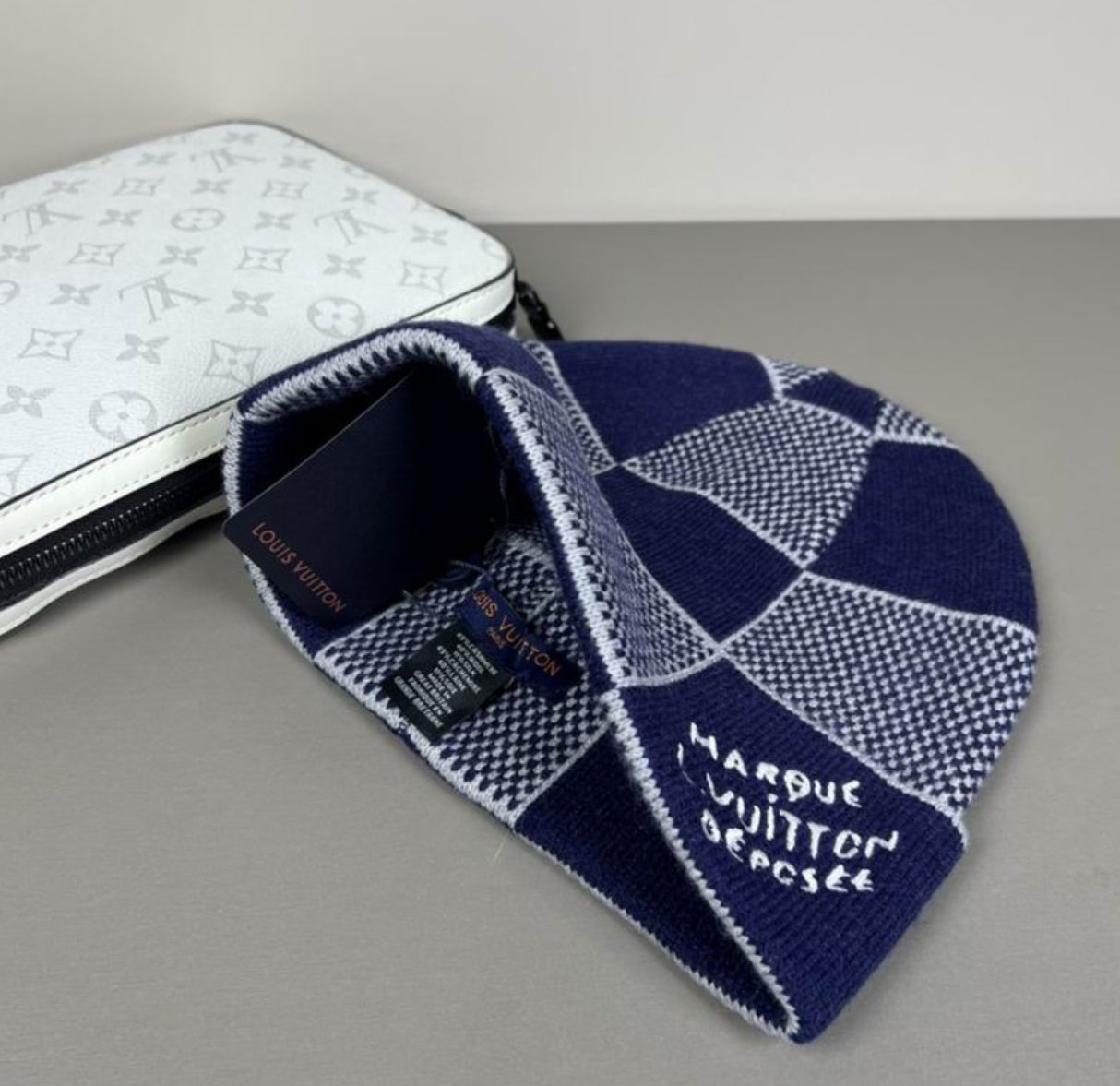 Authentic Louis Vuitton - Damier Heritage Beanie