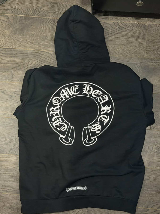 Horseshoe Floral Pullover Hoodie
