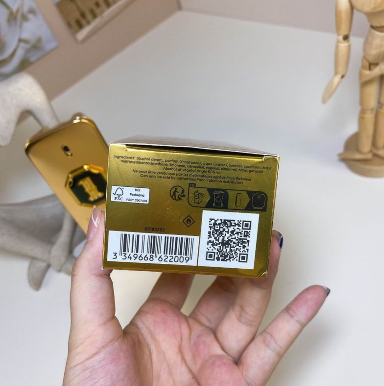 Authentic Paco Rabbane - 1 MILLION GOLDEN OUD parfum intense