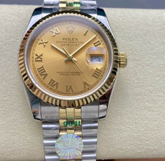 Authentic Rolex Two-Tone Oyster Perpetual DATEJUST