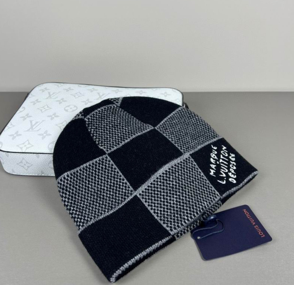 Authentic Louis Vuitton - Damier Heritage Beanie