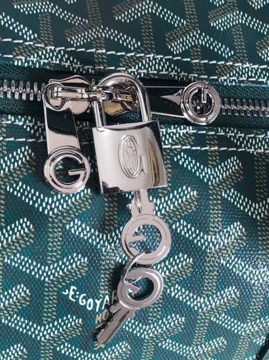 Authentic Maison Goyard Boston 50 bag (Green)
