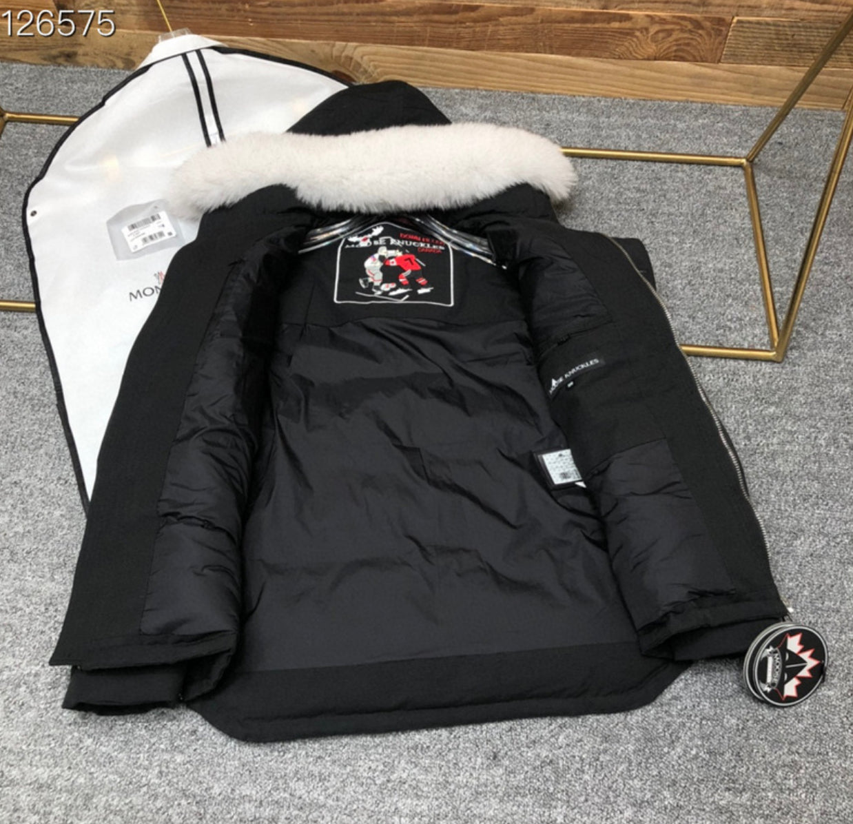 Authentic Moose Knuckles - ORIGINAL SHEARLING TRIM 3Q JACKET