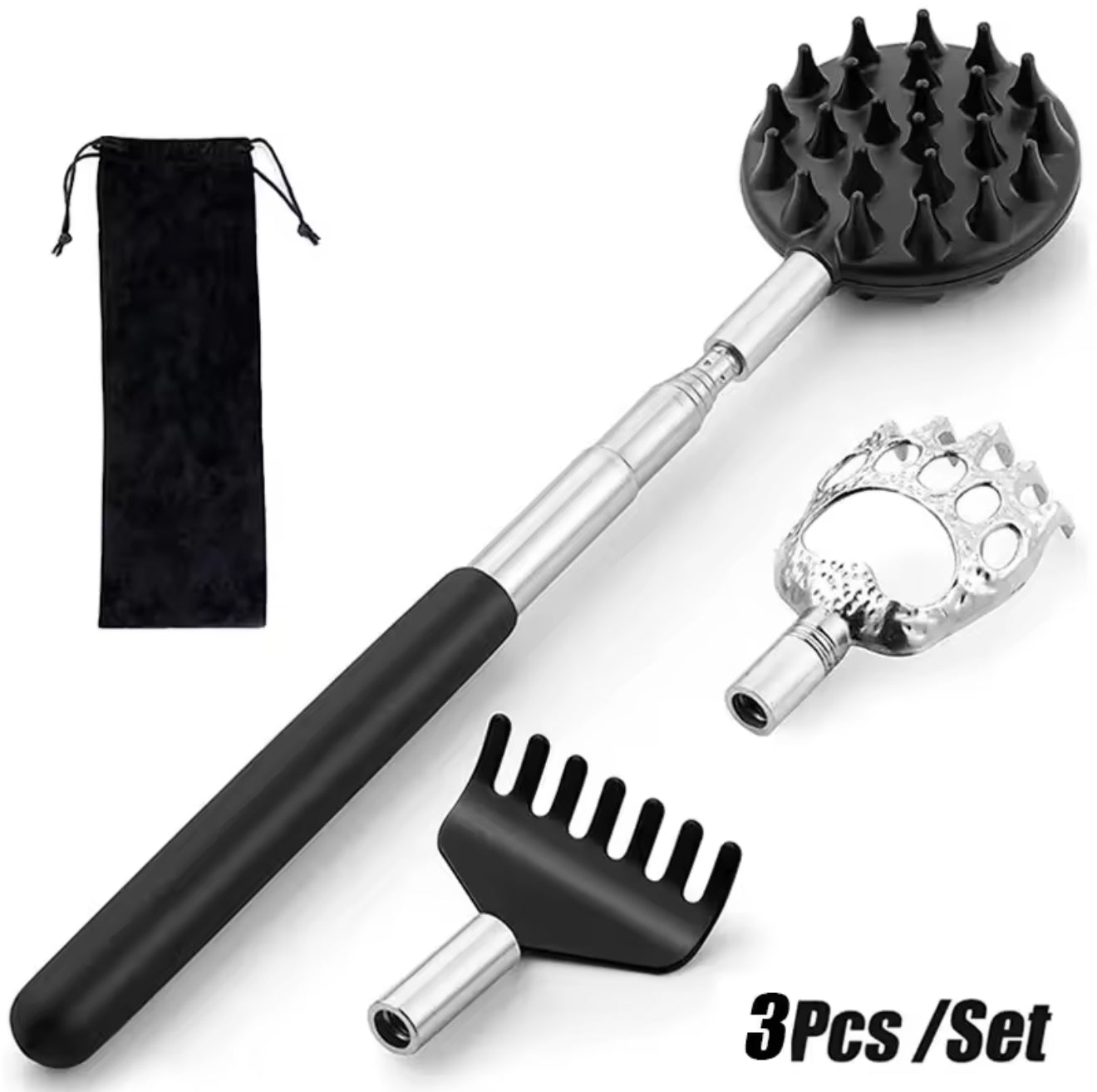 Extendable Back-scratcher (3-piece set)