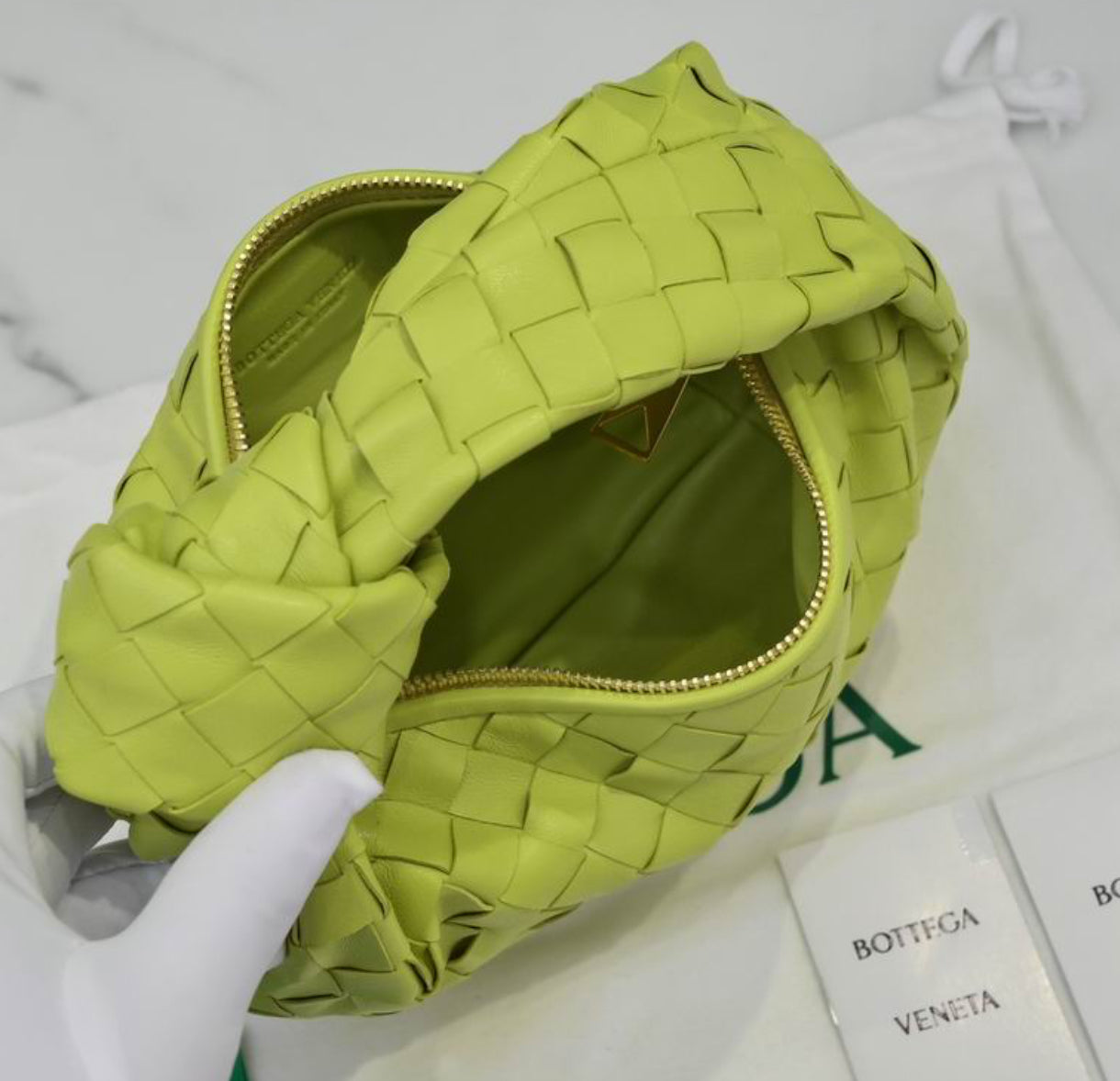 Authentic Bottega Veneta mini Jodie (Intrecciato leather)