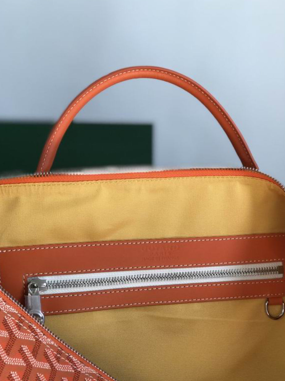 Authentic Goyard Boston 50 bag (Orange)