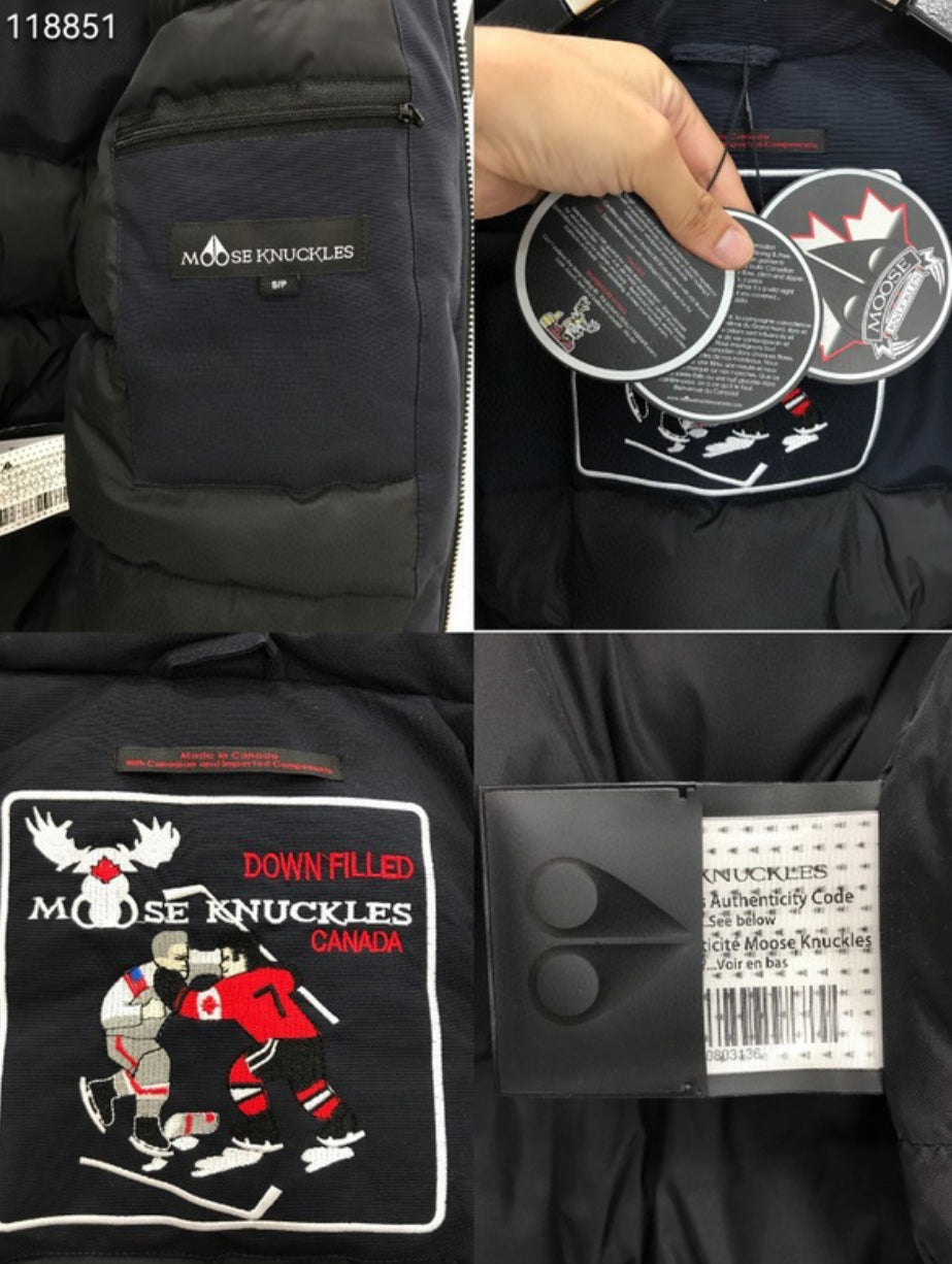 Authentic Moose Knuckles ORIGINAL DEBBIE SHEARLING TRIM BOMBER JACKET