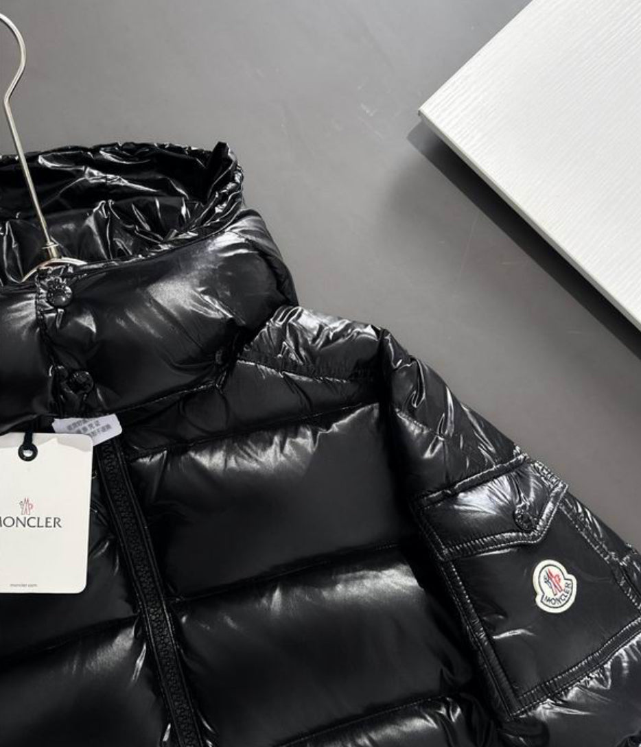 Authentic Moncler Maya Hooded Short Down Jacket