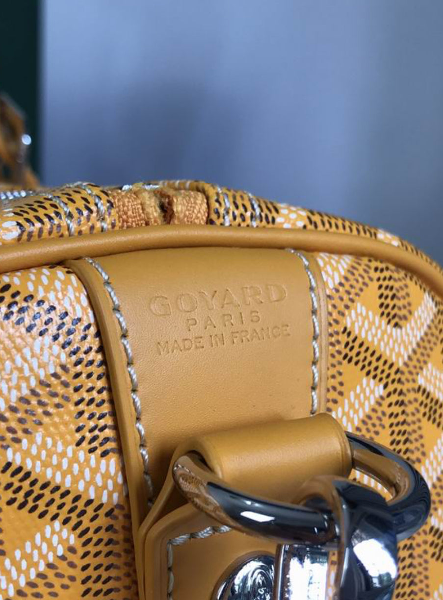 Authentic Goyard Boston 50 bag (Yellow)