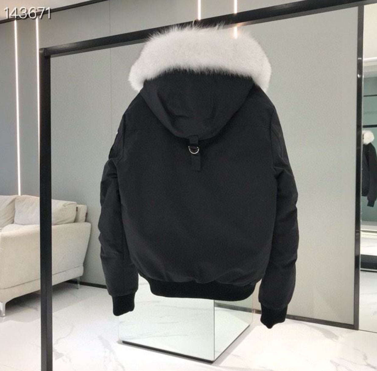 Authentic Moose Knuckles - ORIGINAL BALLISTIC SHEARLING TRIM BOMBER JACKET