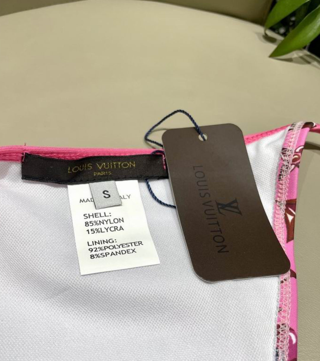 Authentic Louis Vuitton Graphic Monogram Bikini Set