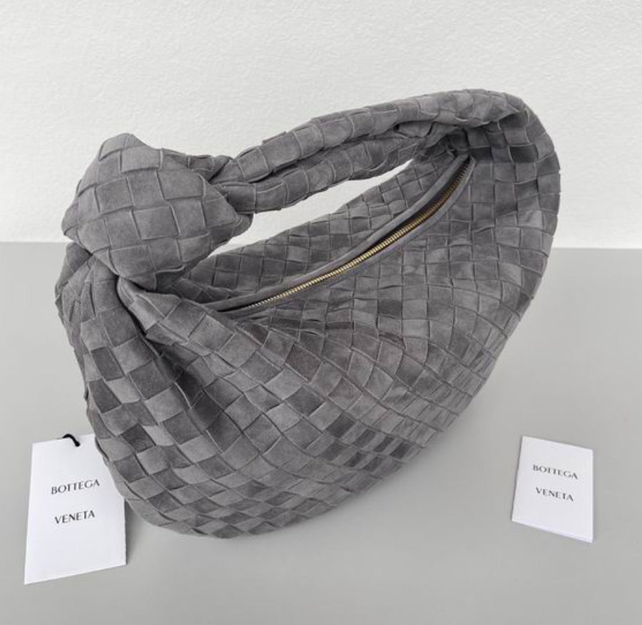 Authentic Bottege Veneta SMALL Jodie (Intrecciato SUEDE leather)