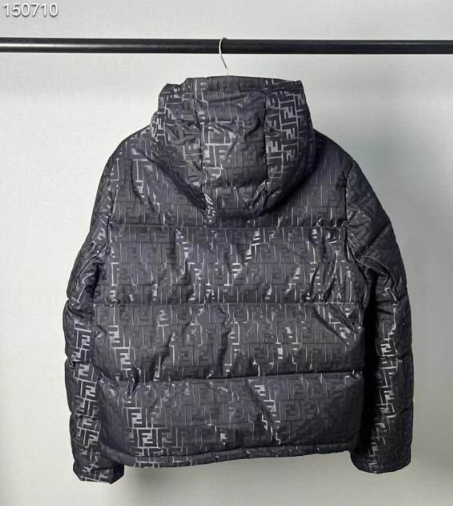 Authentic Fendi FF Nylon Down Jacket