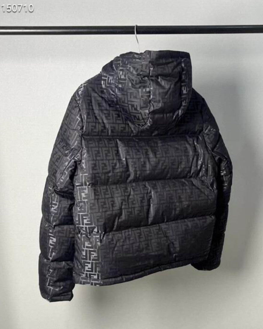 Authentic Fendi FF Nylon Down Jacket