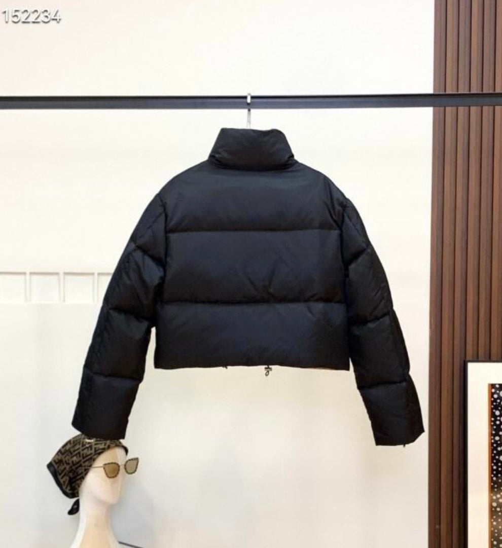 Authentic Prada Cropped Re-Nylon down jacket