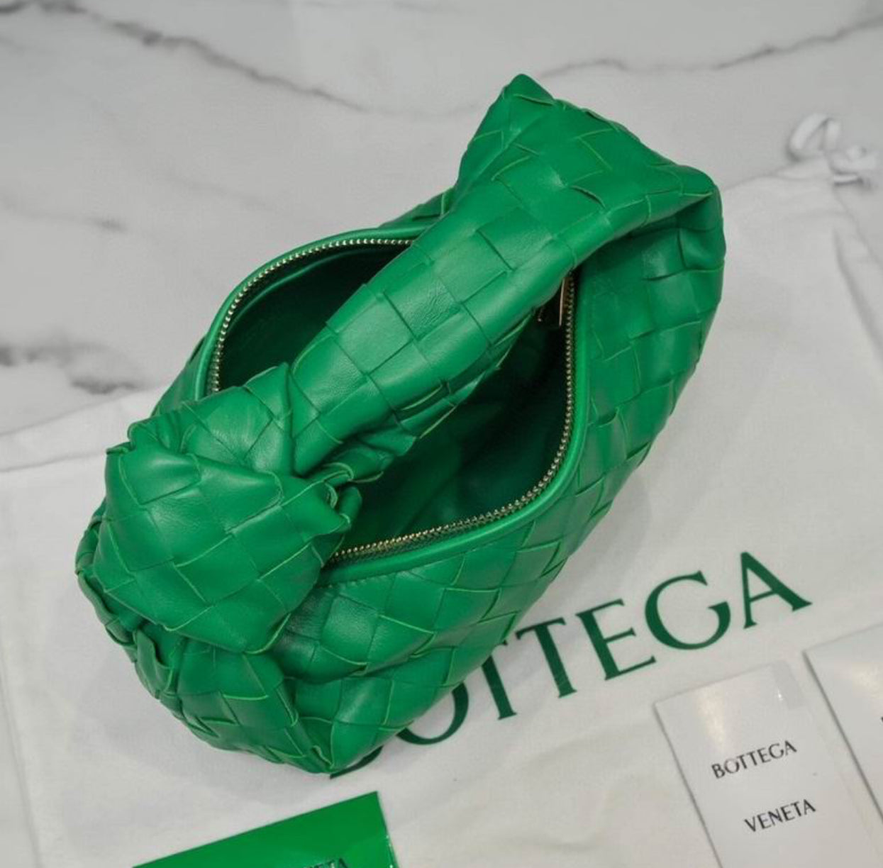 Authentic Bottega Veneta mini Jodie (Intrecciato leather)